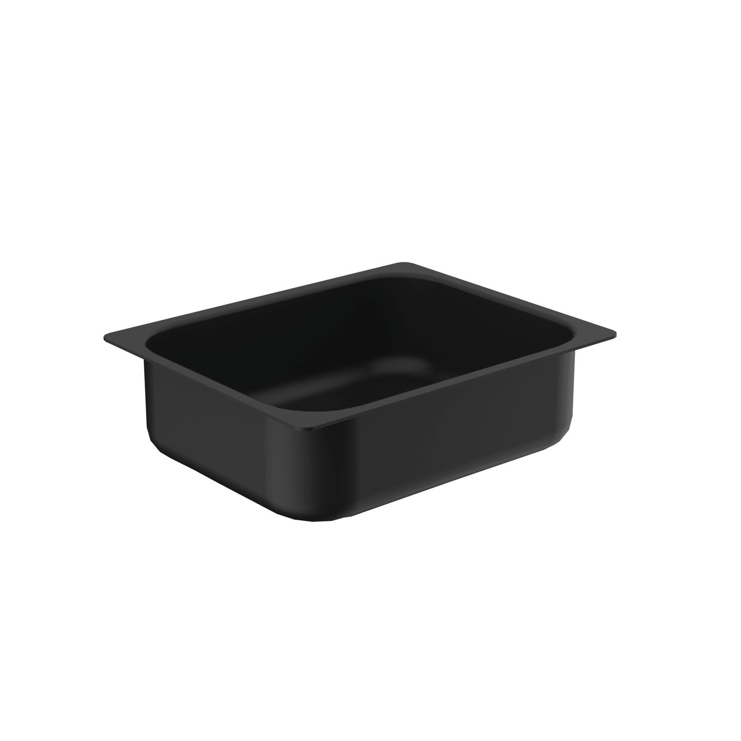 Schwarze GN-Behälter für Gastronomie.
