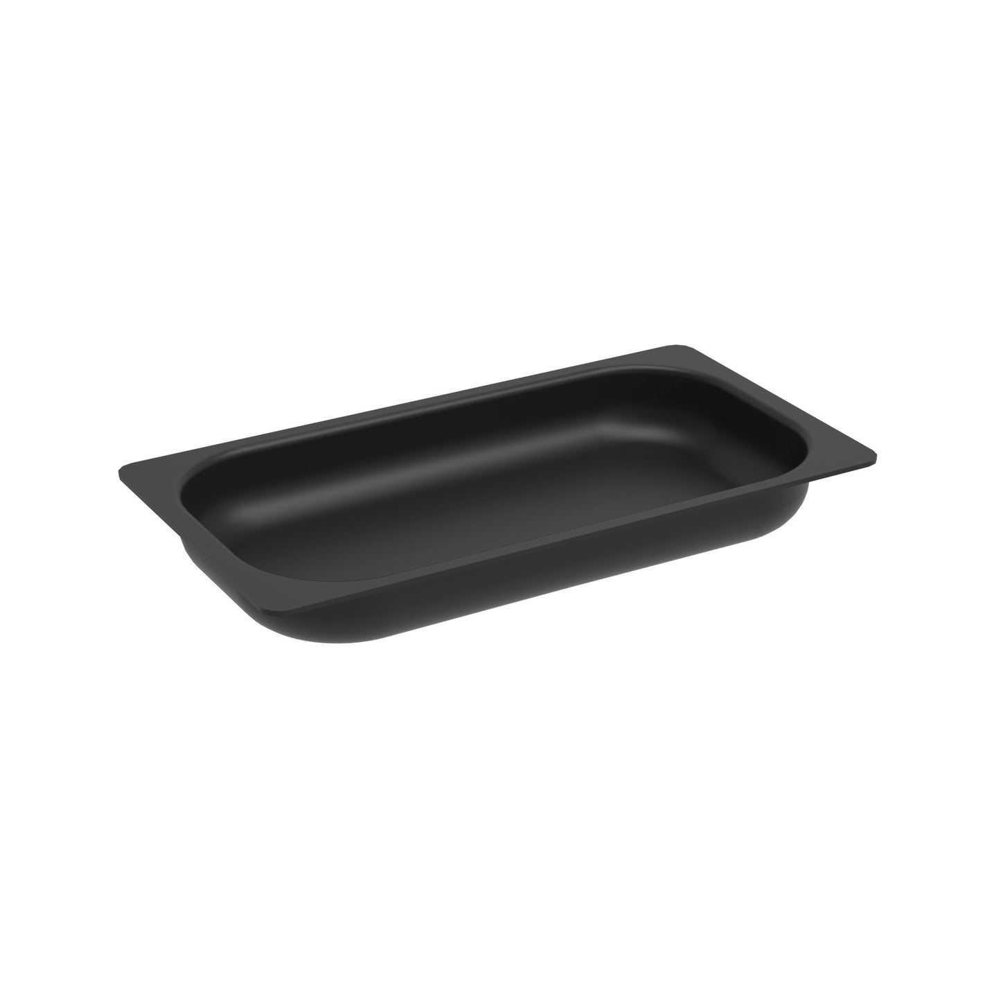 Schwarze GN-Behälter für Gastronomie.