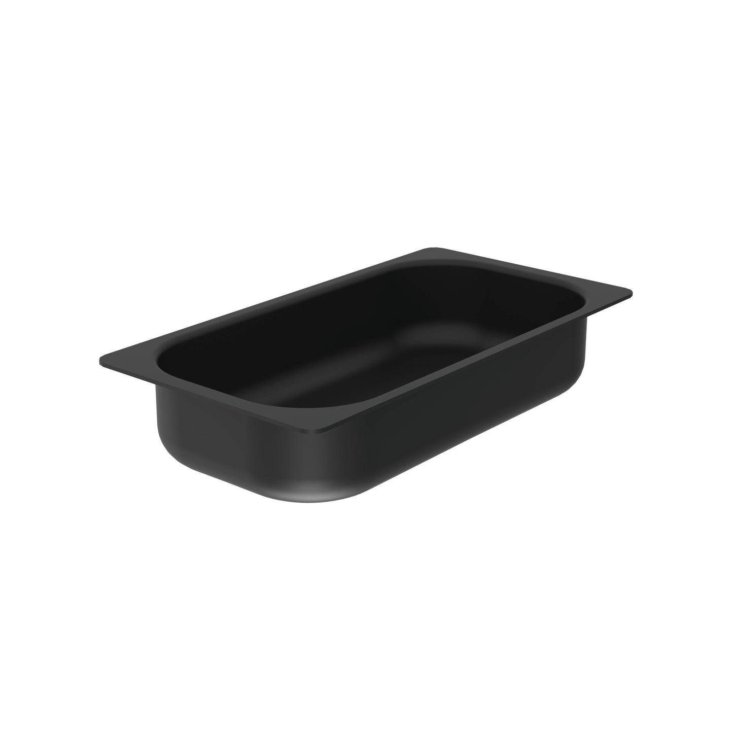 Schwarze GN-Behälter für Gastronomie.