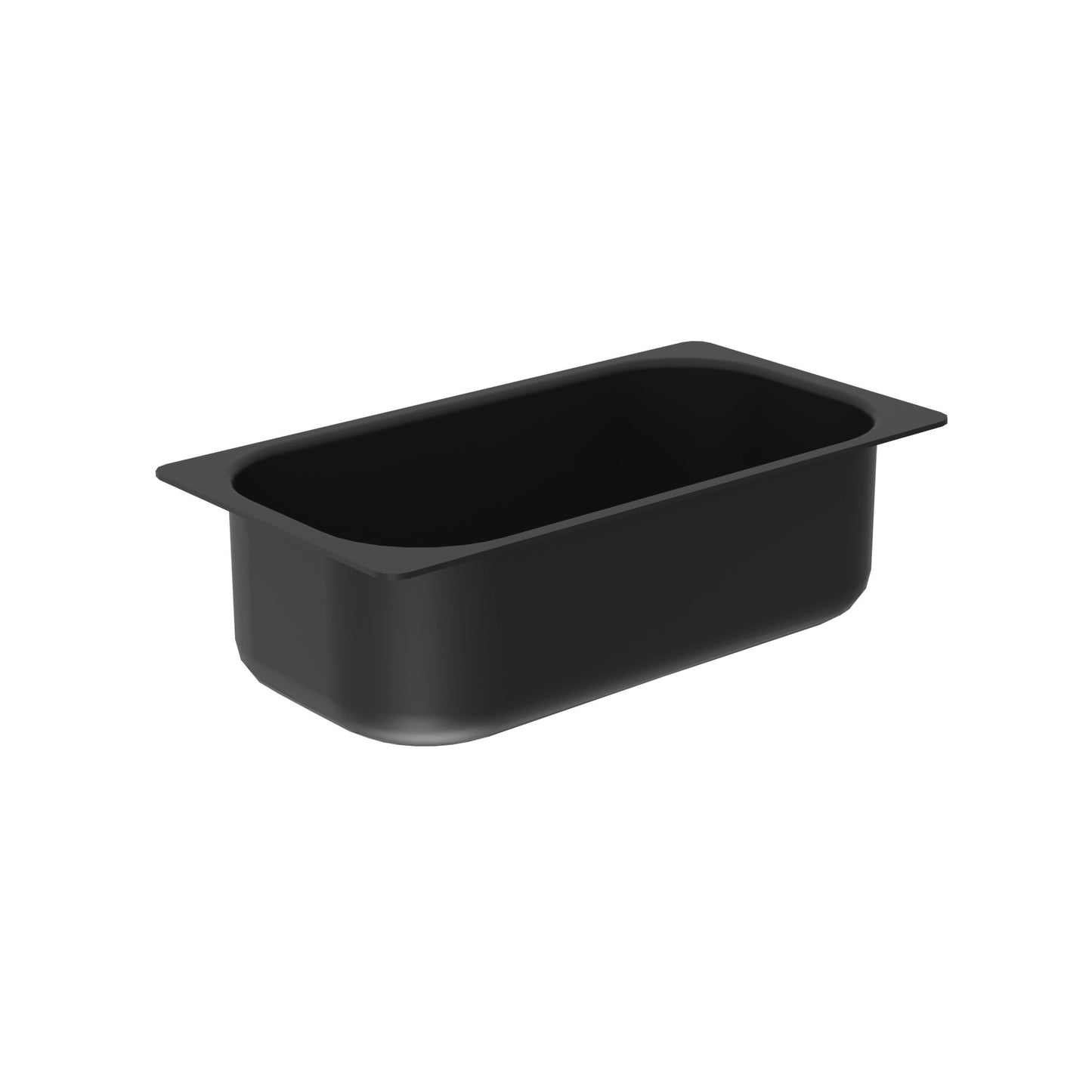 Schwarze GN-Behälter für Gastronomie.