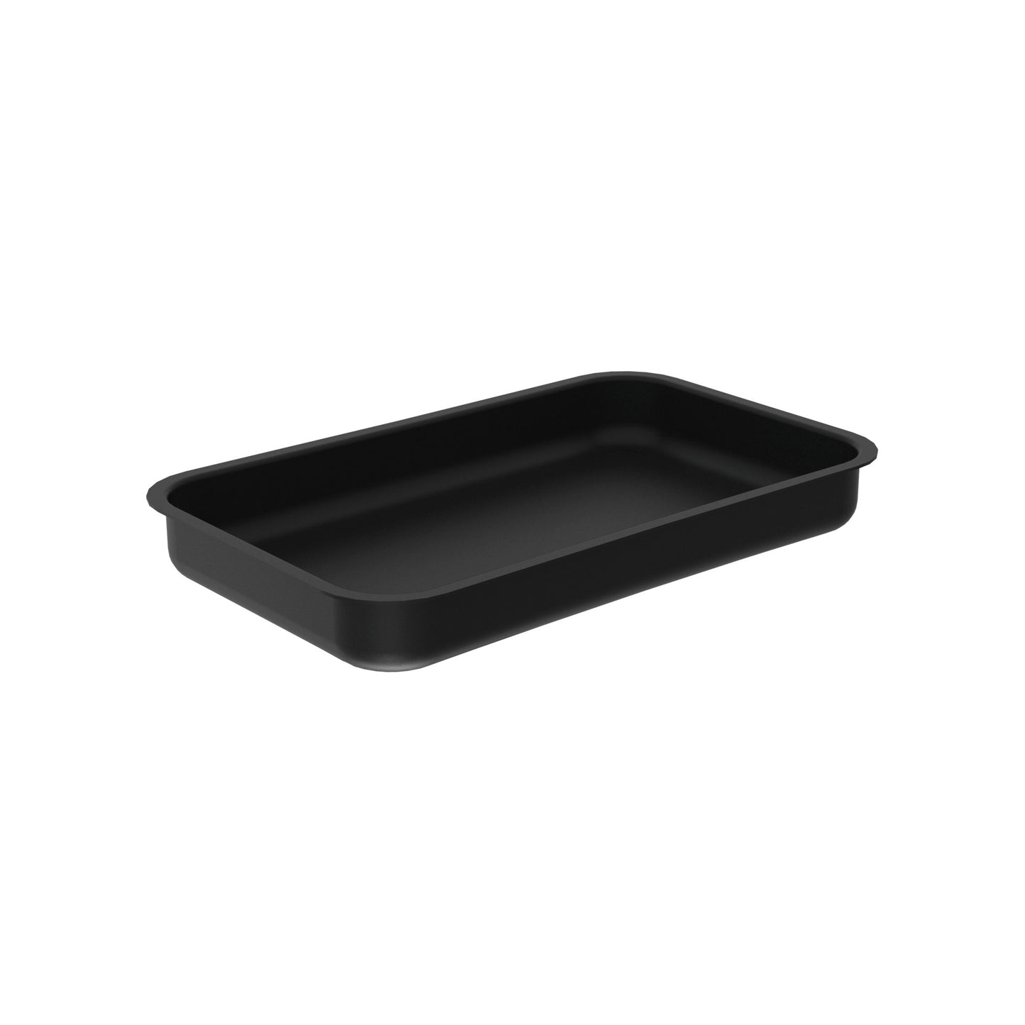 Schwarze rechteckige Gastronomie-Schale.