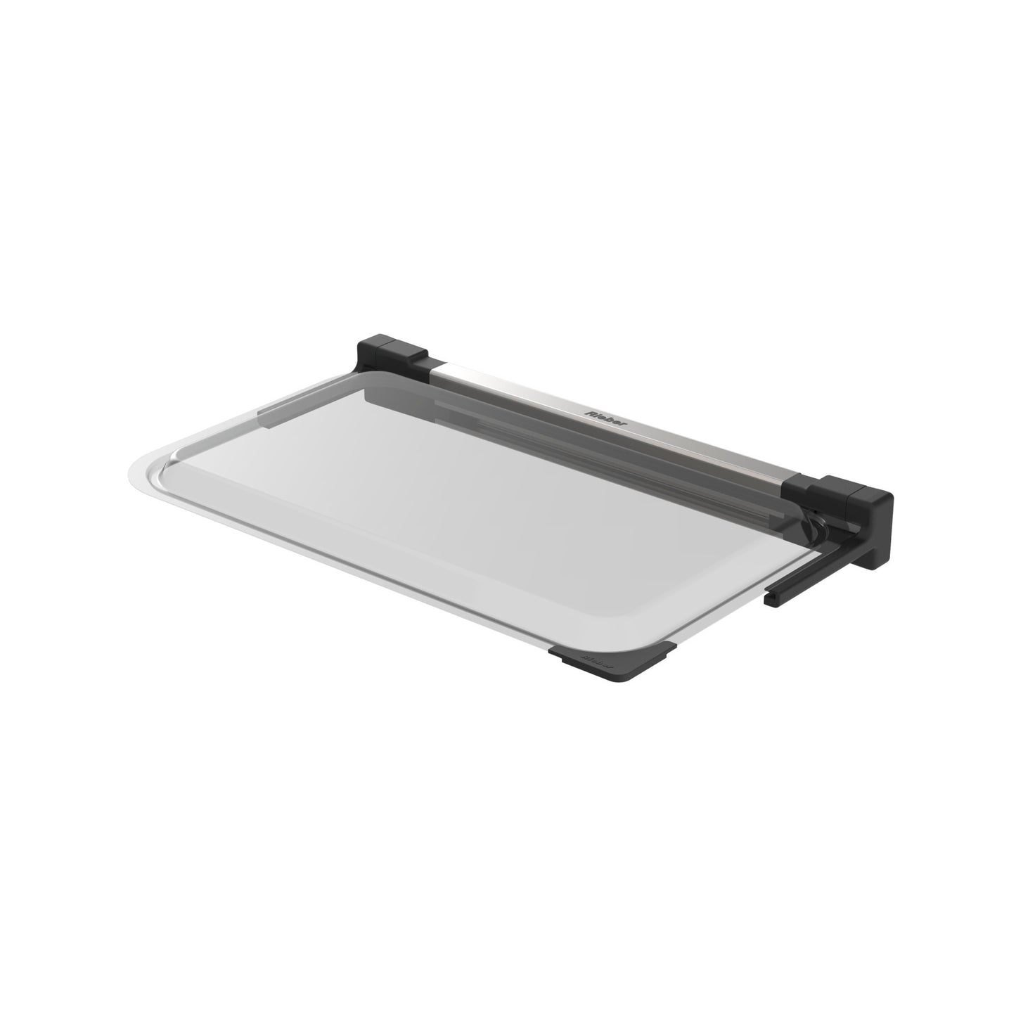 Transparenter Deckel mit Scharnieren.