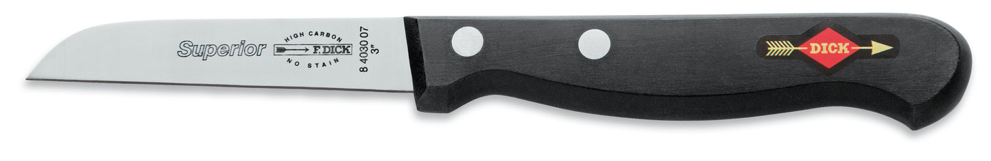 Küchenmesser mit schwarzem Griff.