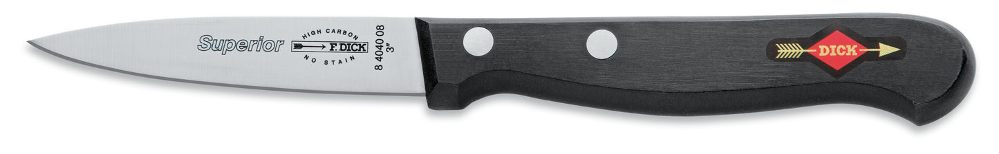 Küchenmesser mit schwarzem Griff.
