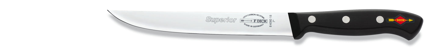 Messer mit schwarzem Griff.