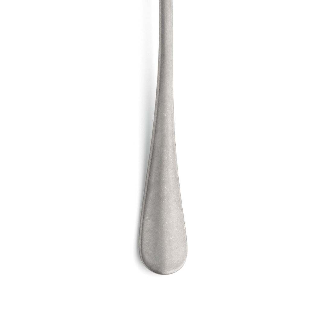 Gabel aus Edelstahl auf Weiß.