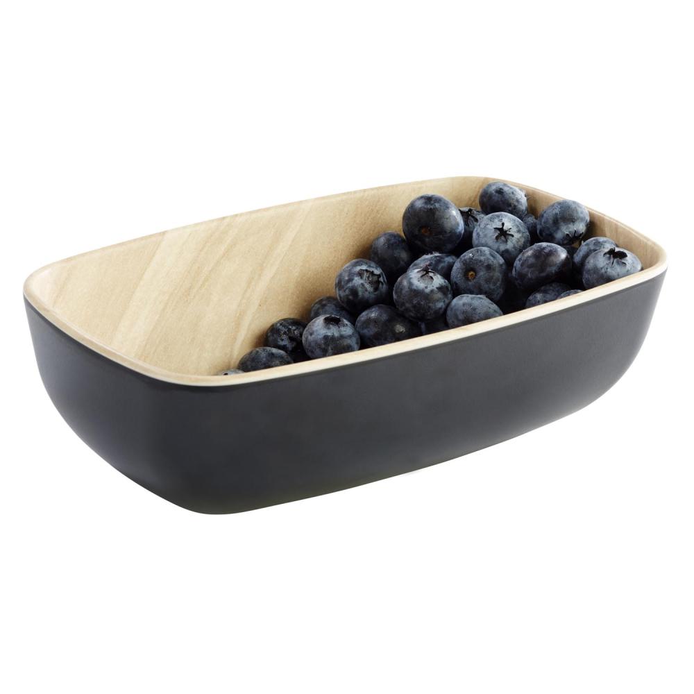 Schale mit Blaubeeren aus Holz.