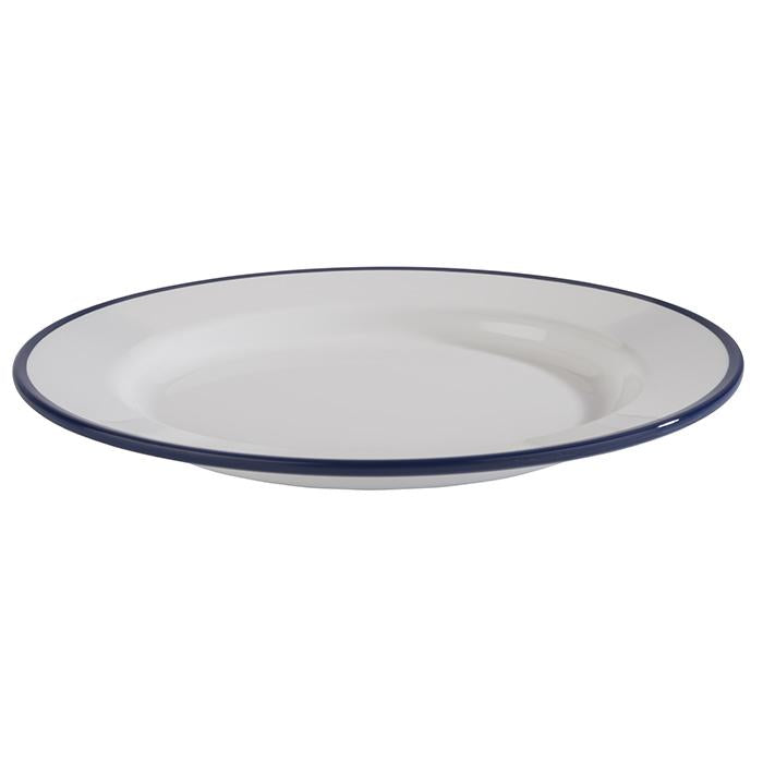 B2B Gastronomie Servierteller, weiß-blau