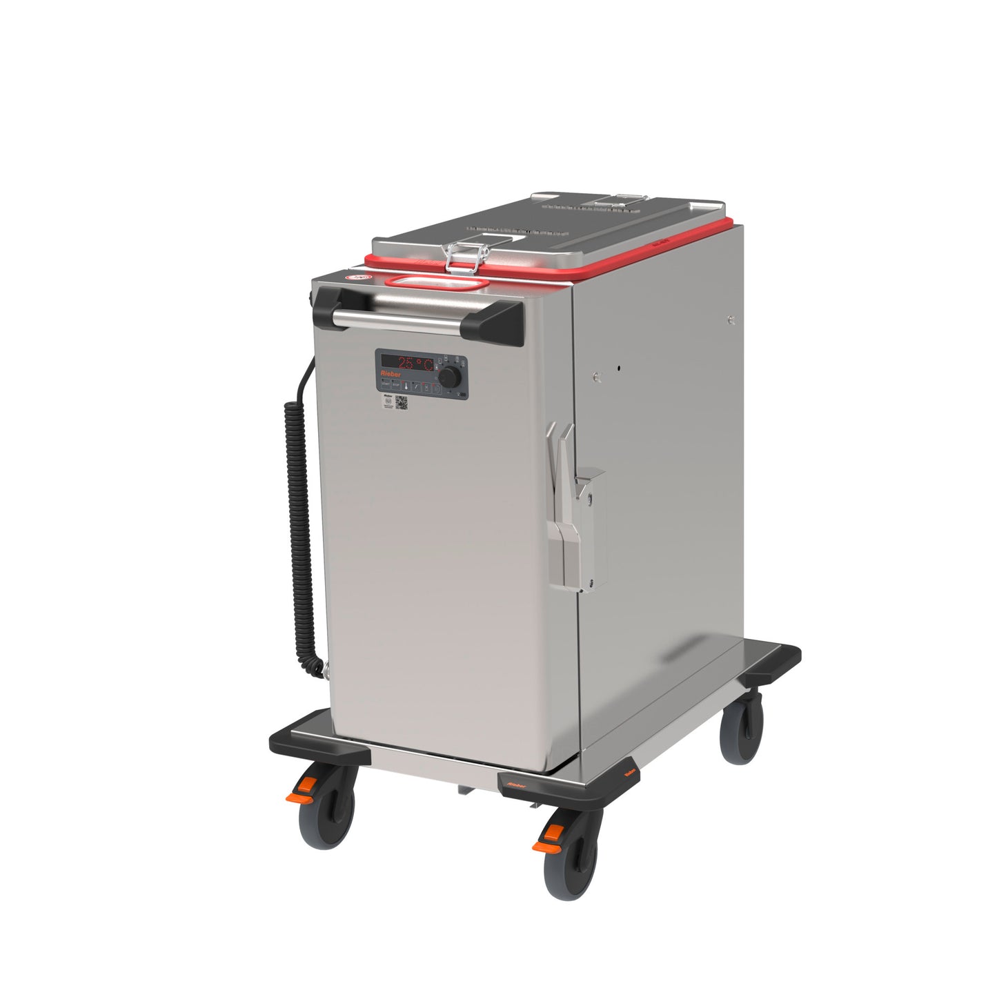 Thermobox auf Rollwagen für Gastronomie.