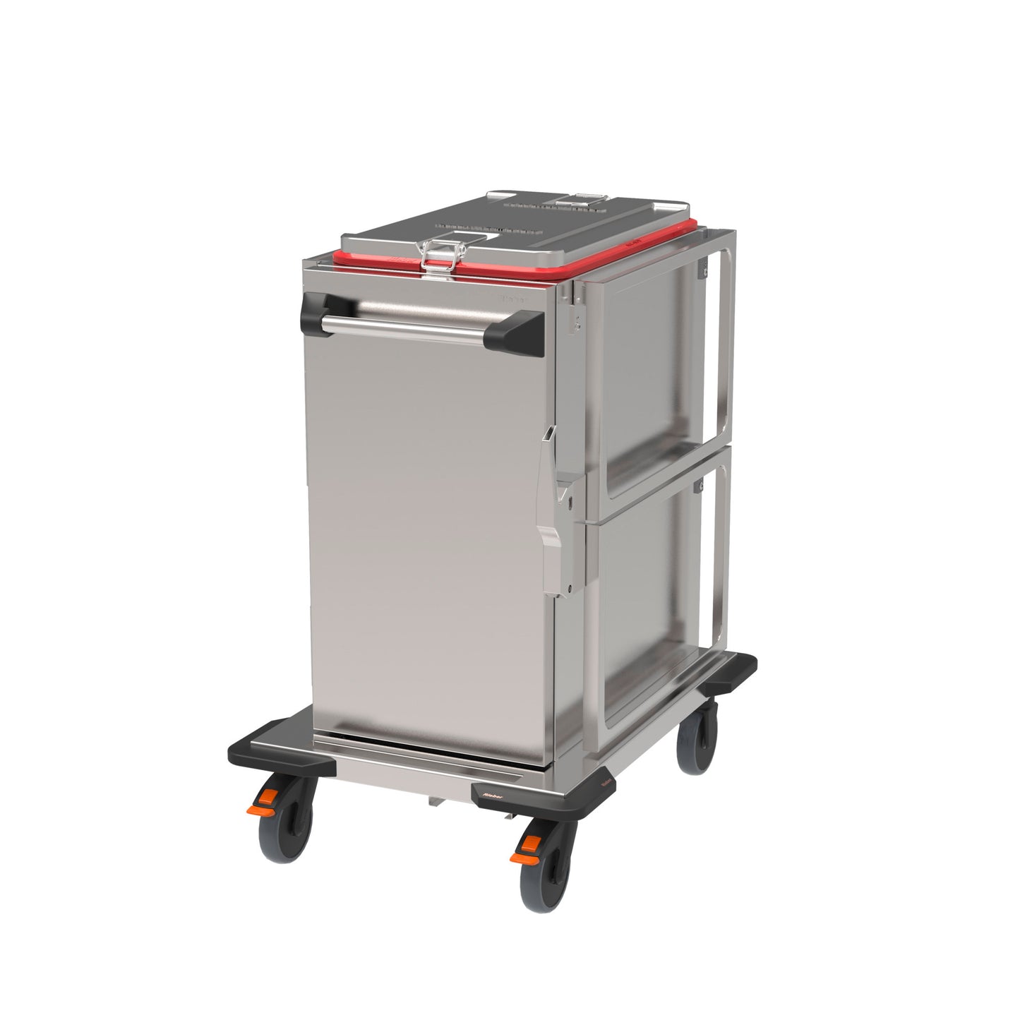 Thermobox auf Rollwagen für Gastronomie.