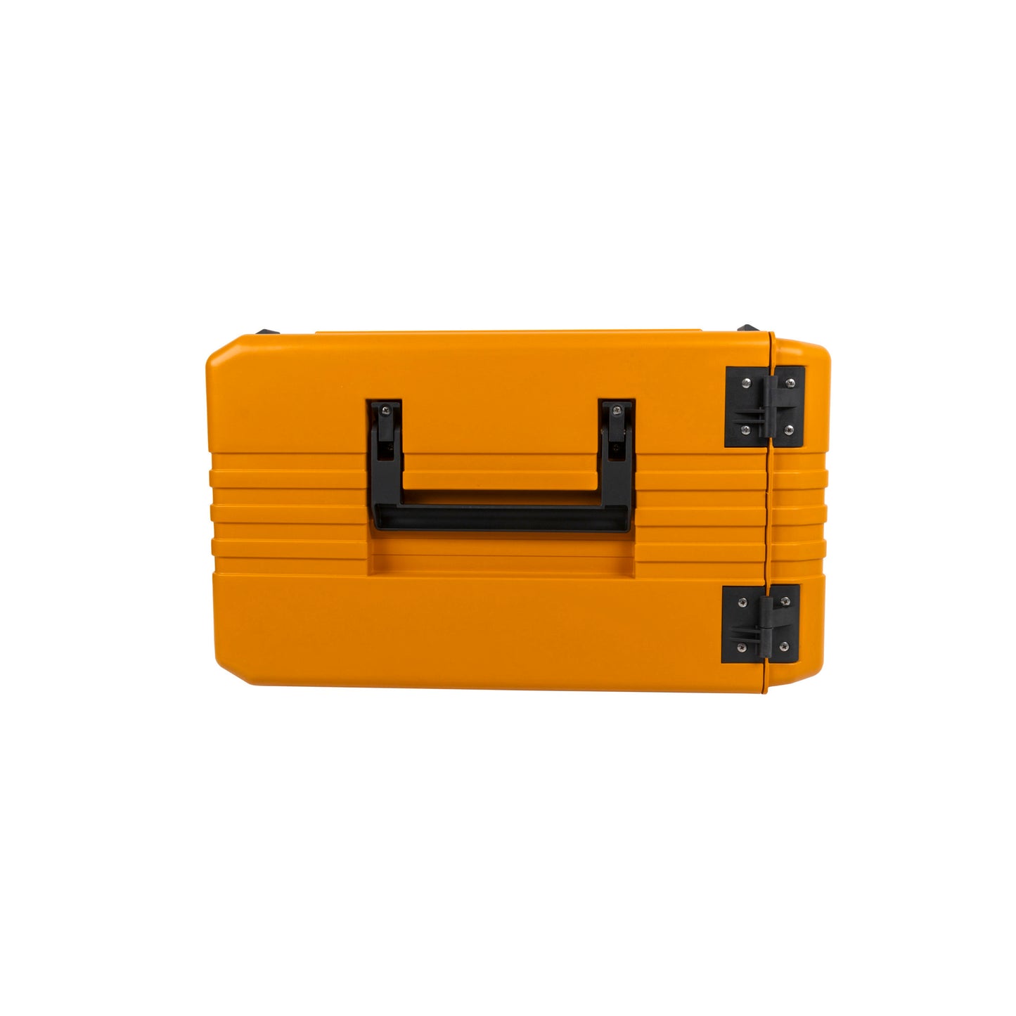 Orange Thermobox mit Griffen.