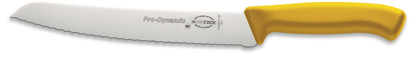 Gelbmesser mit Wellenschliffklinge.