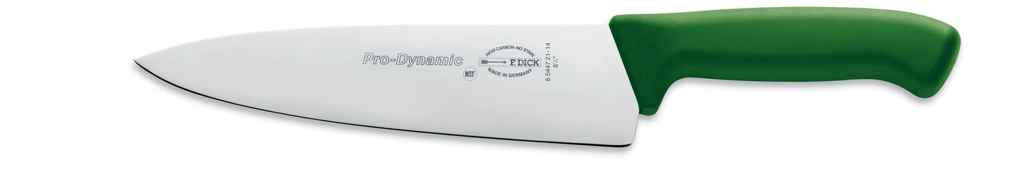Kochmesser mit grünem Griff.
