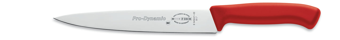 Kochmesser mit rotem Griff.