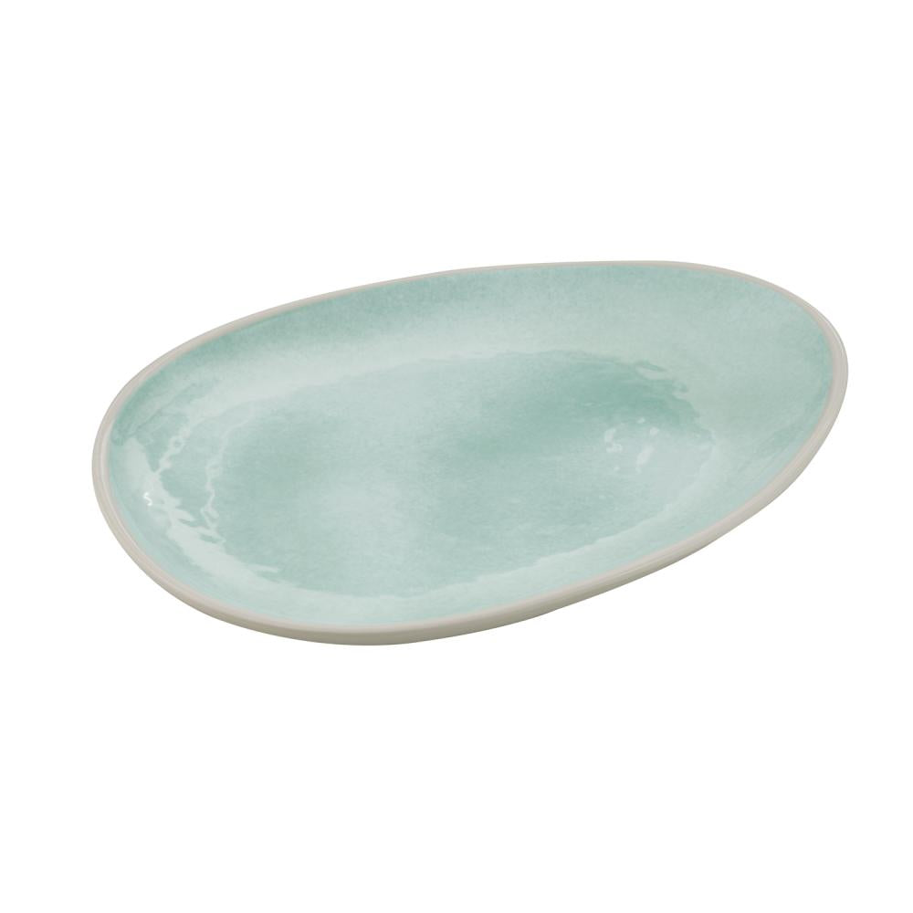 Leere ovale Servierschale