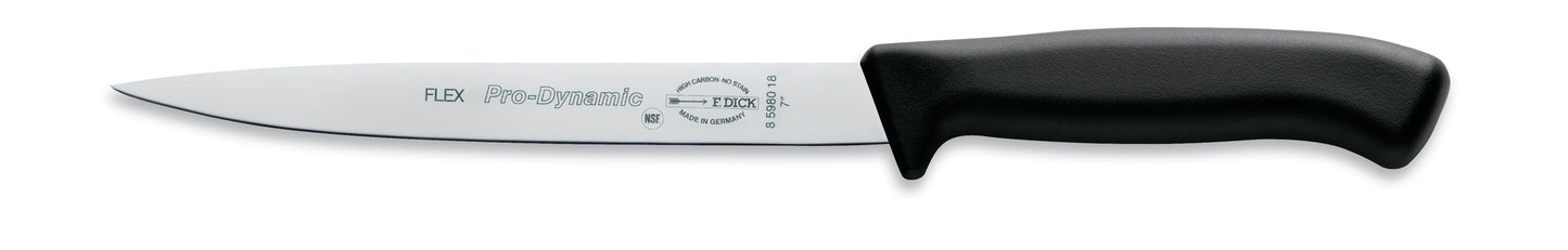 Küchenmesser mit schwarzem Griff.