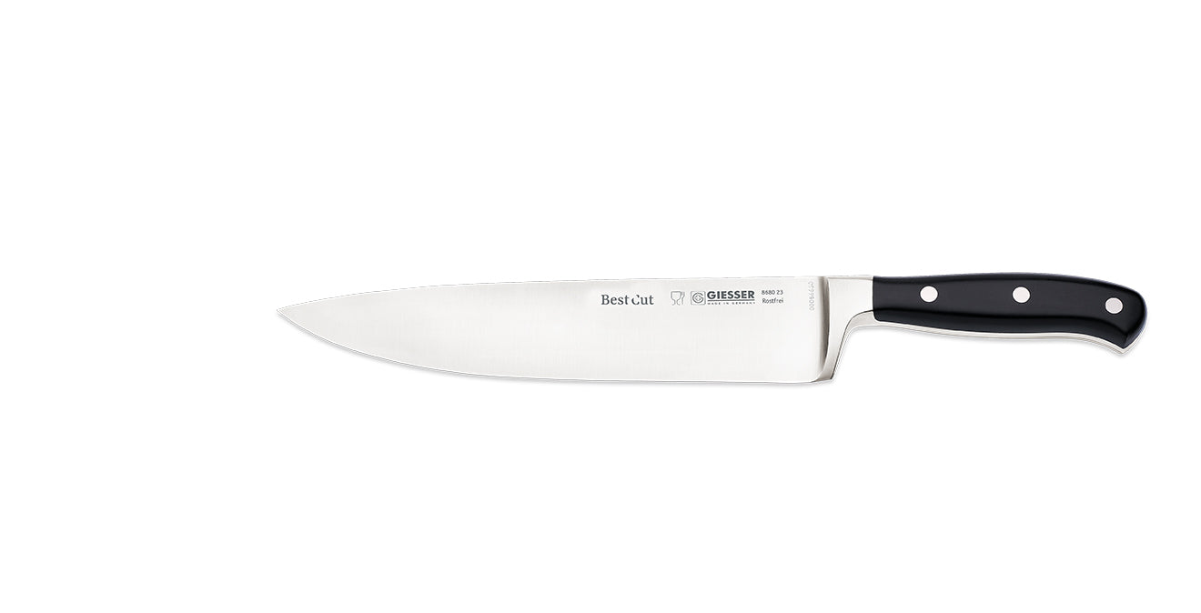 Küchenmesser mit schwarzem Griff.