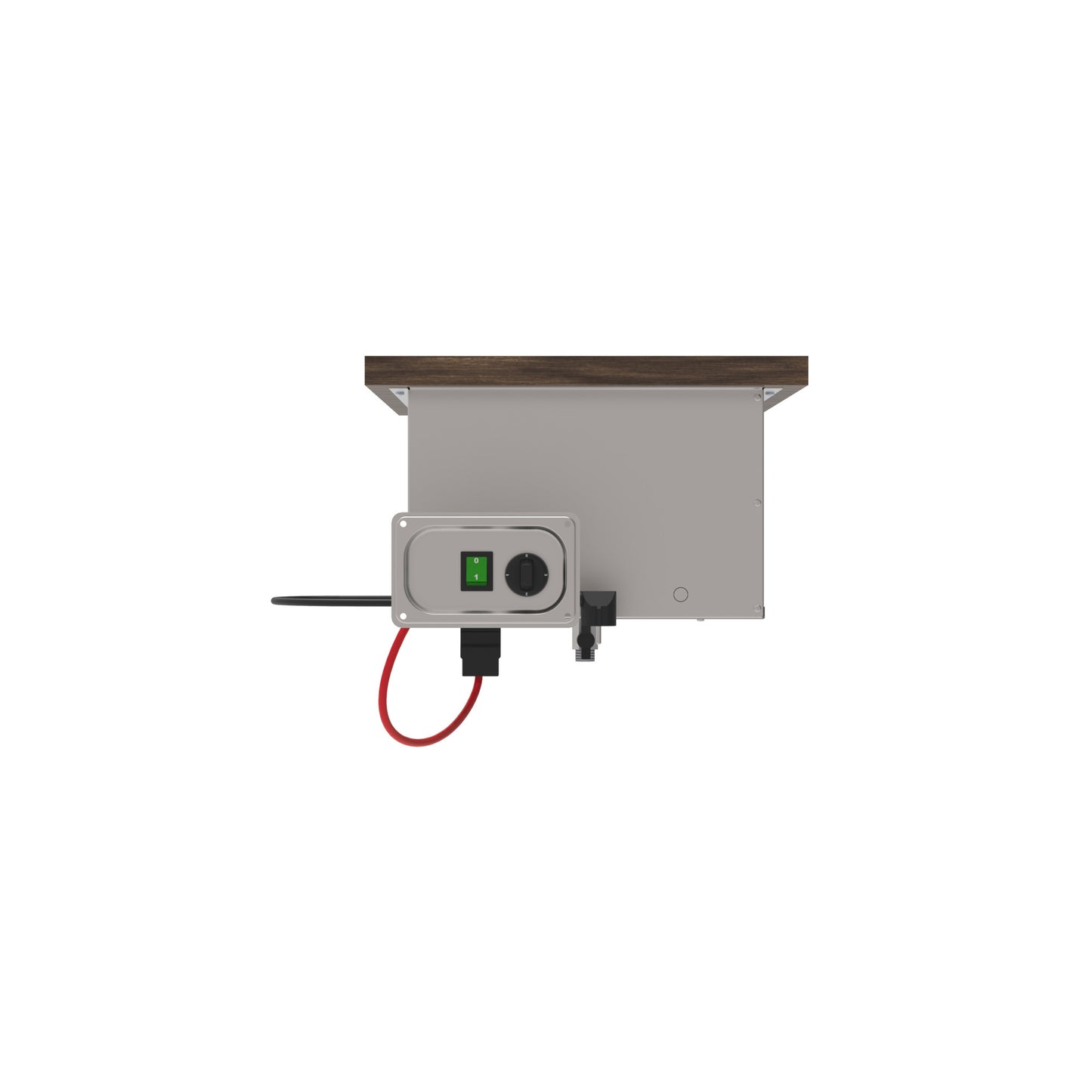 Elektrisches Küchengerät mit Kabelanschluss.
