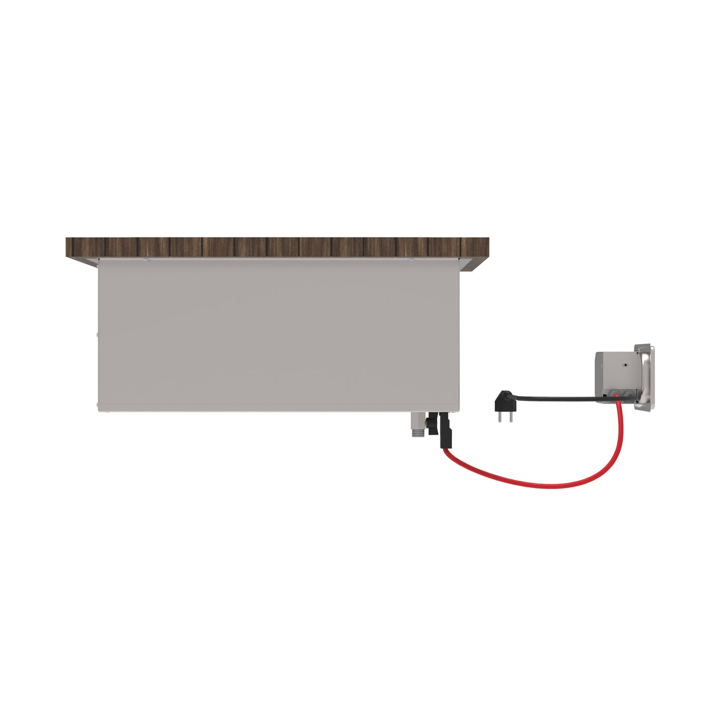 Elektrisches Küchengerät mit Kabelanschluss.