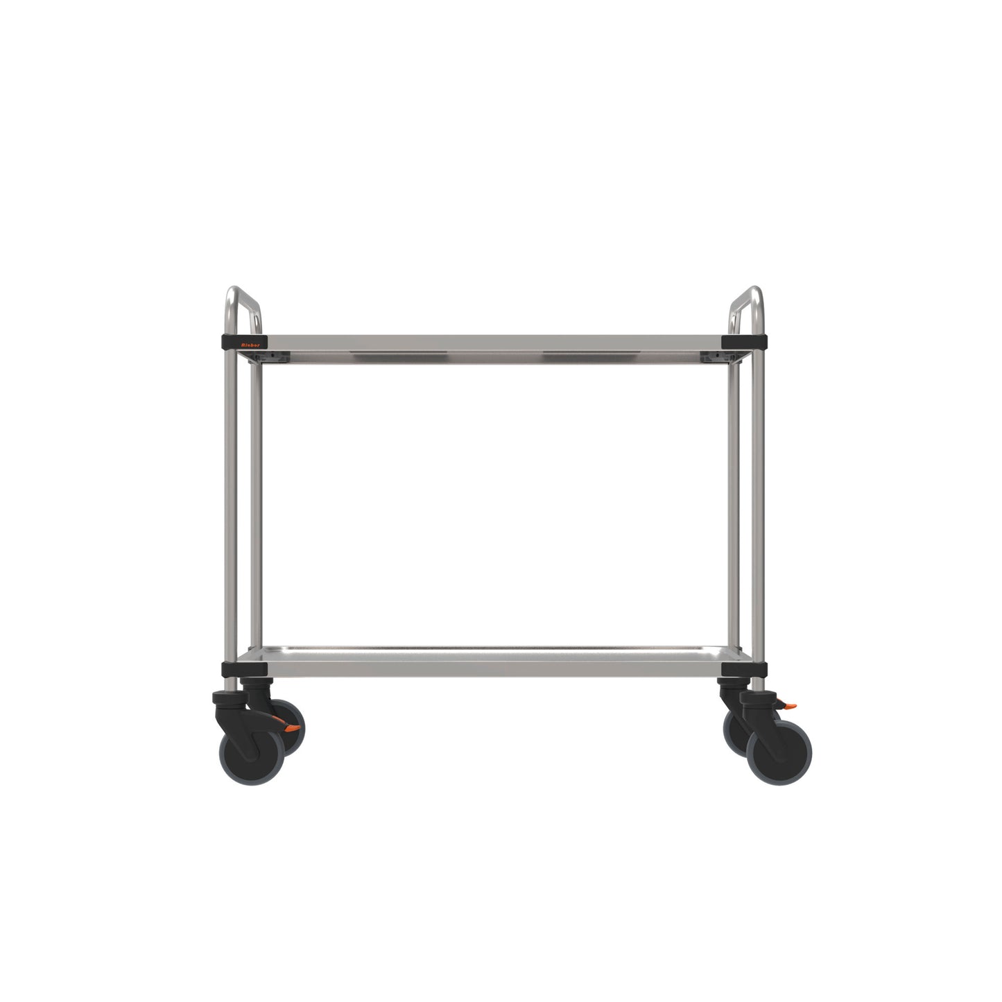 Metall-Servierwagen mit Rollen.