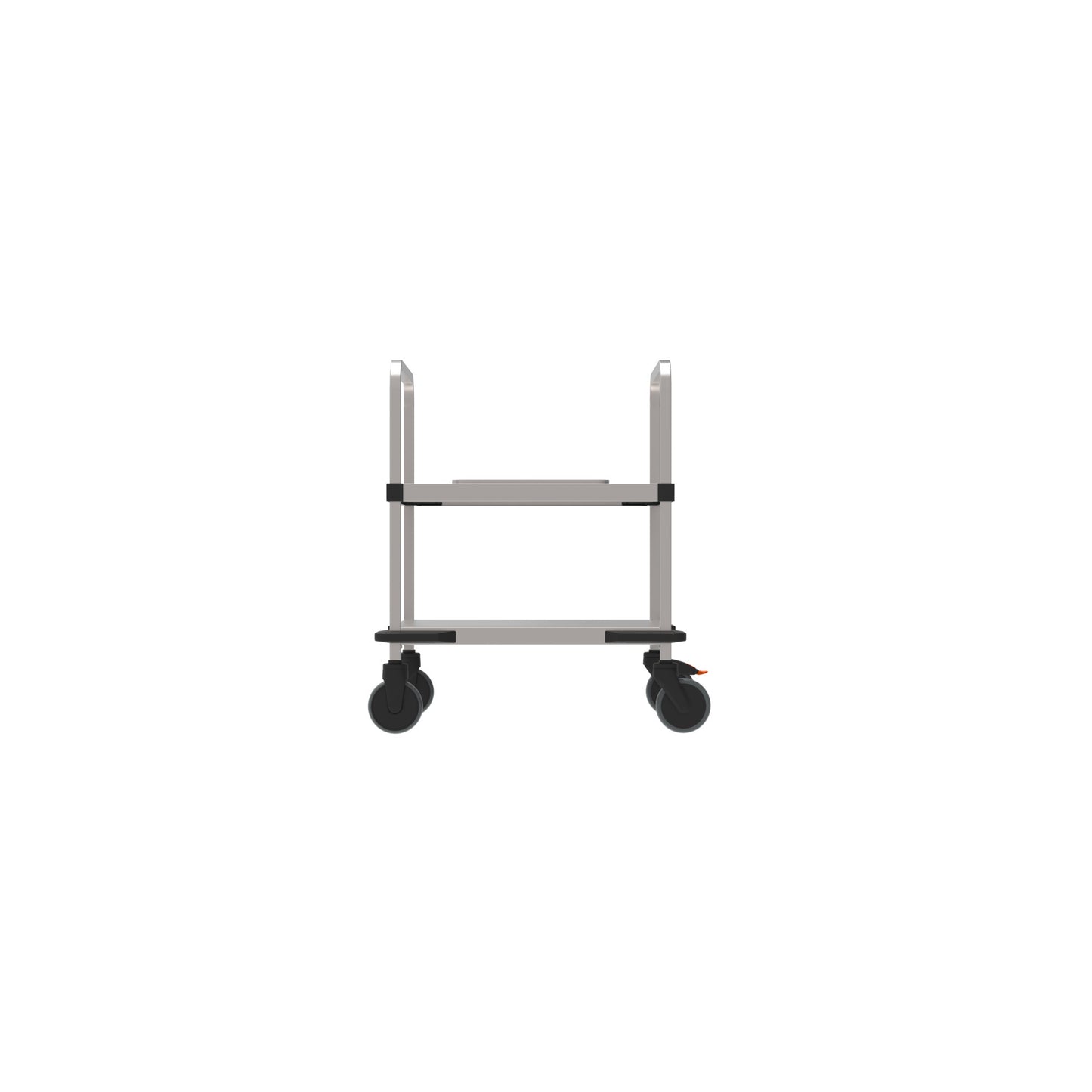 Transportwagen mit Rollen, minimalistisch gestaltet.
