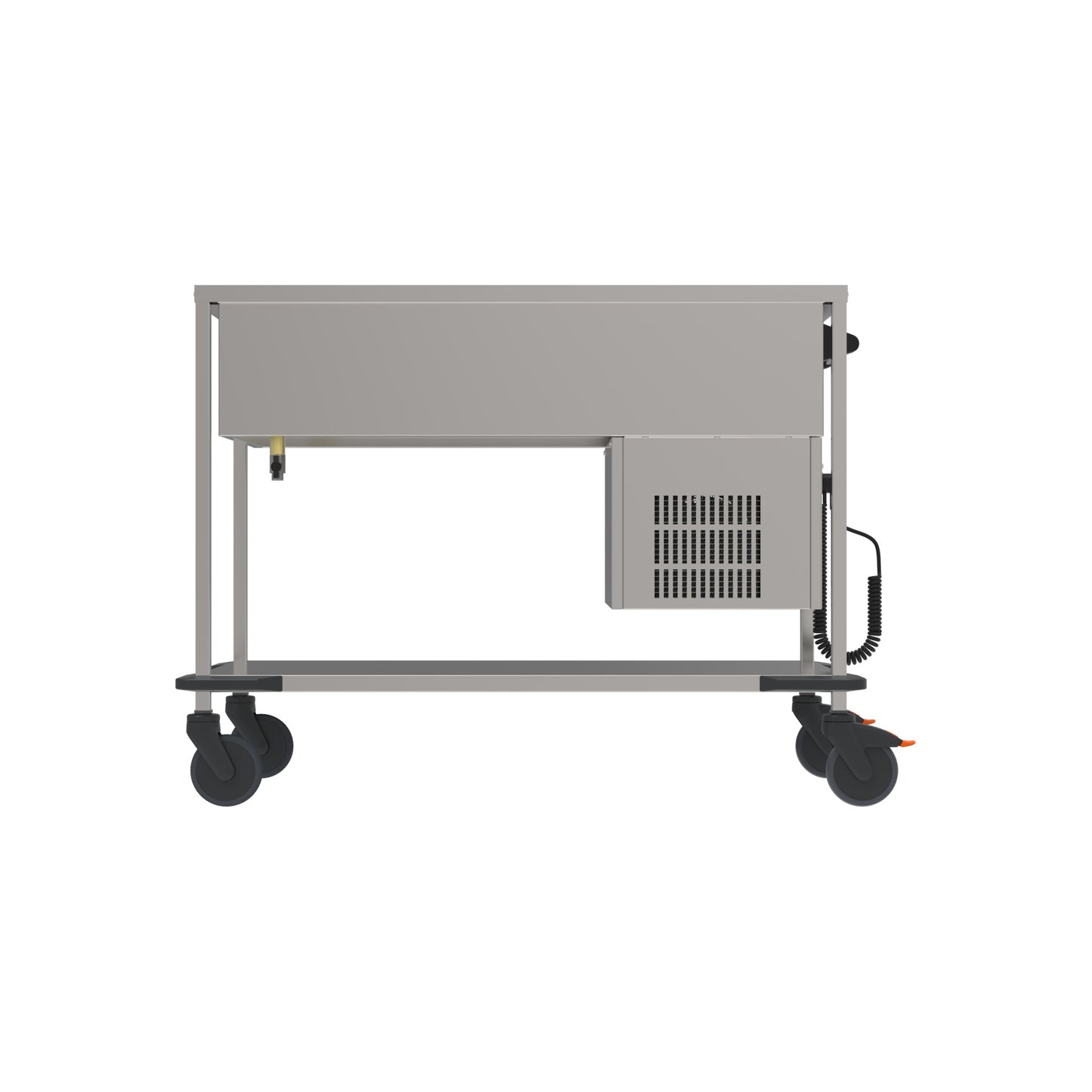Mobiler Gastronomiewagen mit Kühlfunktion.