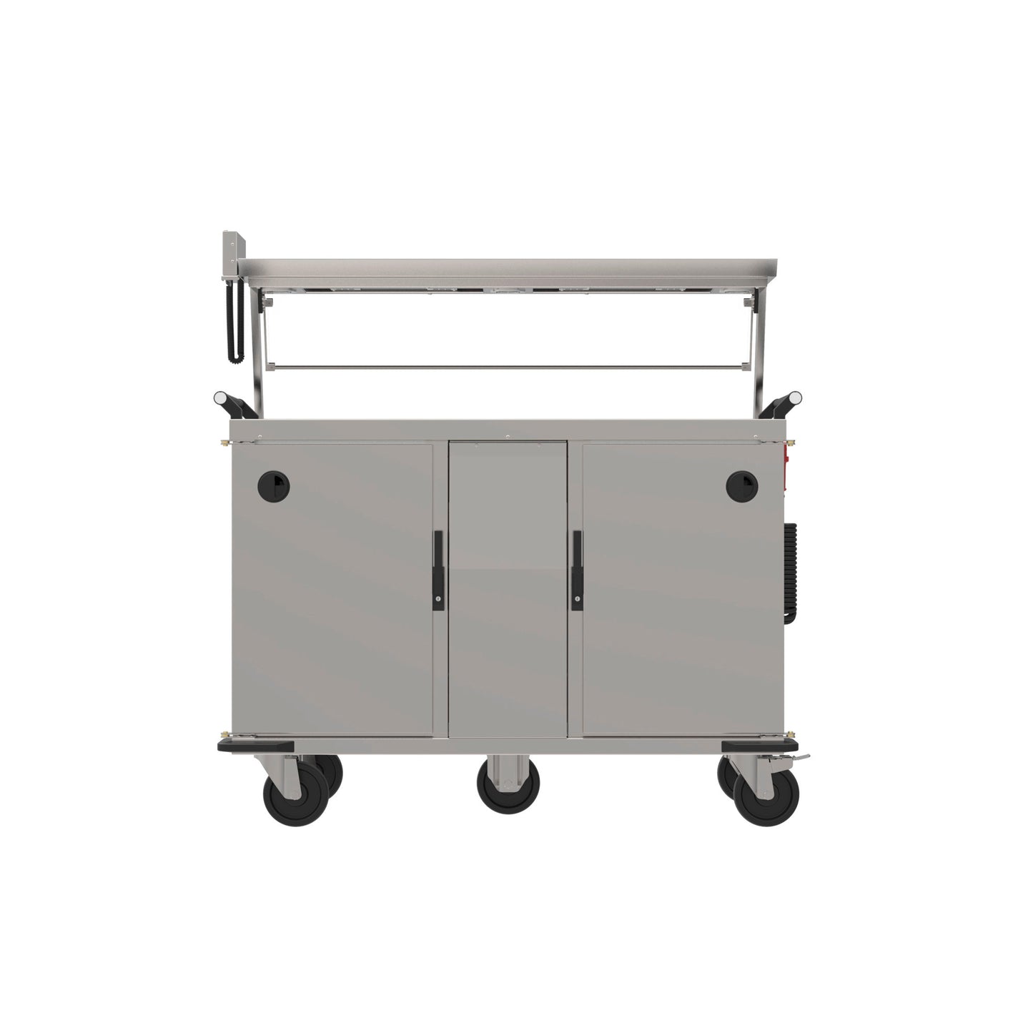 Gastronomie-Transportwagen mit Display.