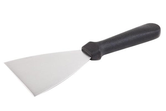 Küchenspatel mit schwarzem Griff.
