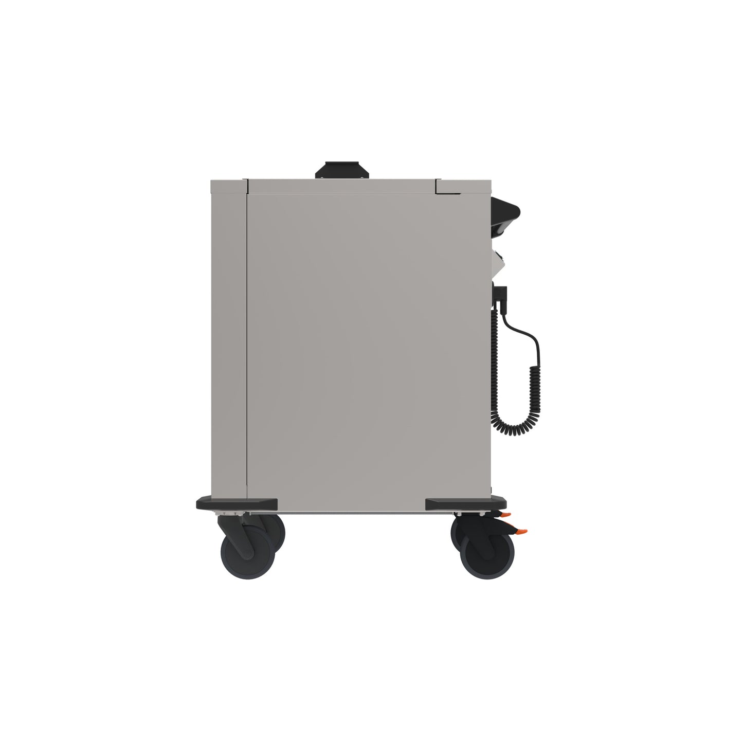 Mobiler Gastronomie-Transportwagen seitlich.
