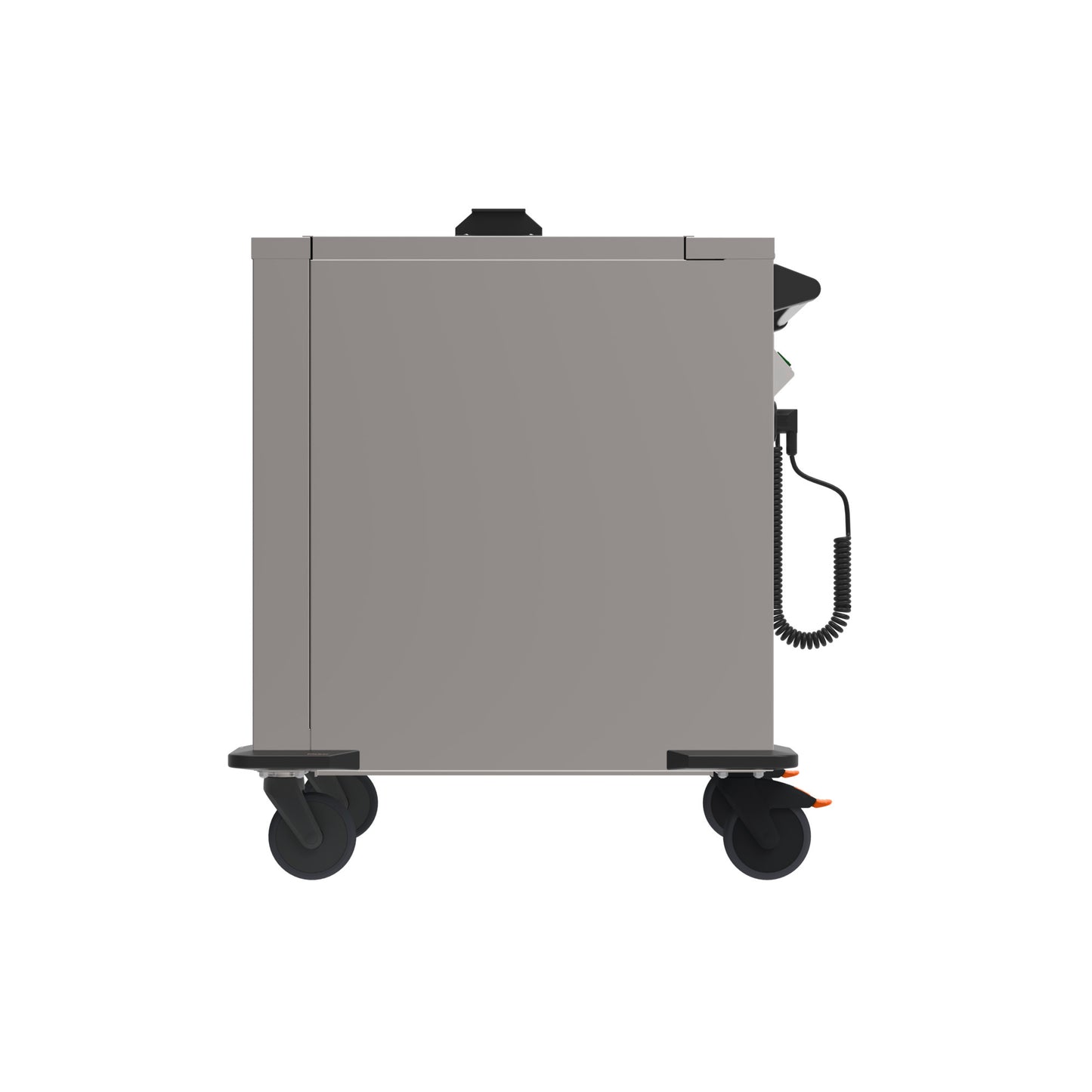 Mobiler Gastronomie-Transportwagen seitlich.