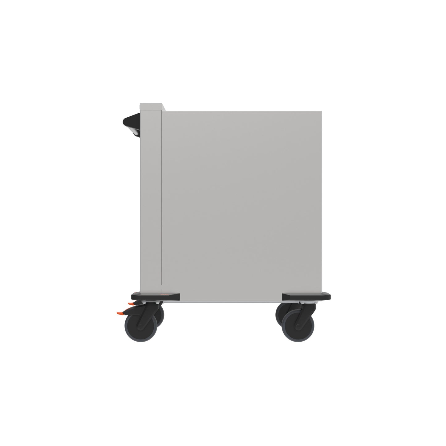 Gastronomie-Transportwagen, seitliche Ansicht.