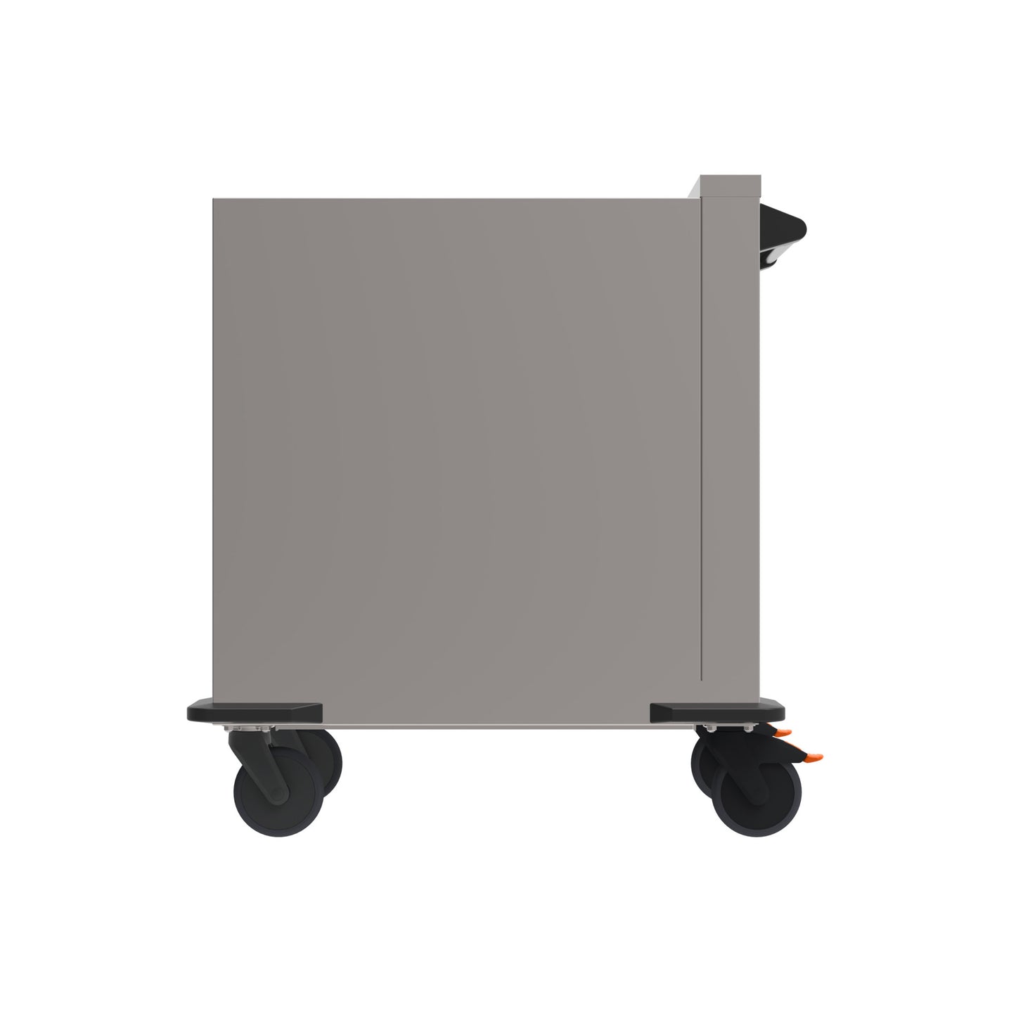 Rollbarer grauer Gastronomie-Transportwagen