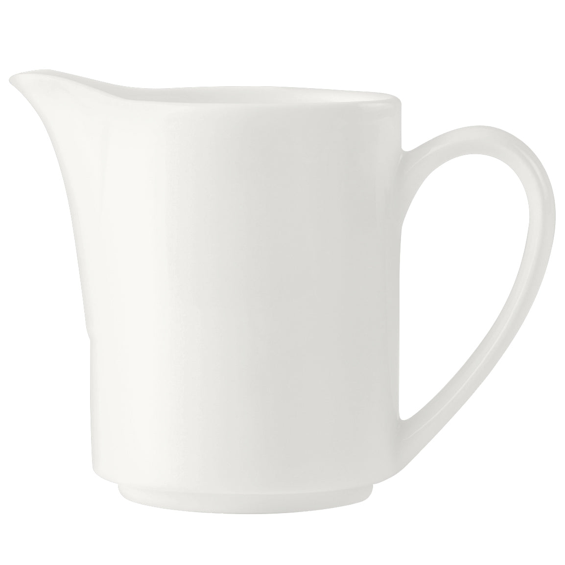 Weißer Porzellan-Milchkännchen.