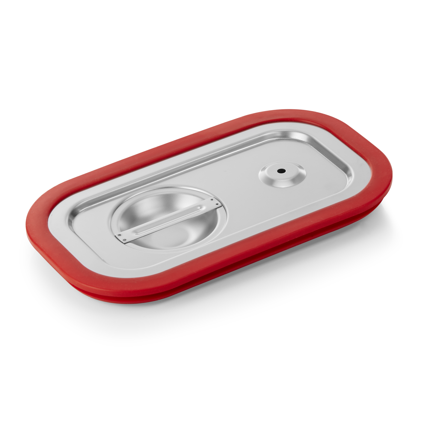 Roter Deckel für GN-Behälter.