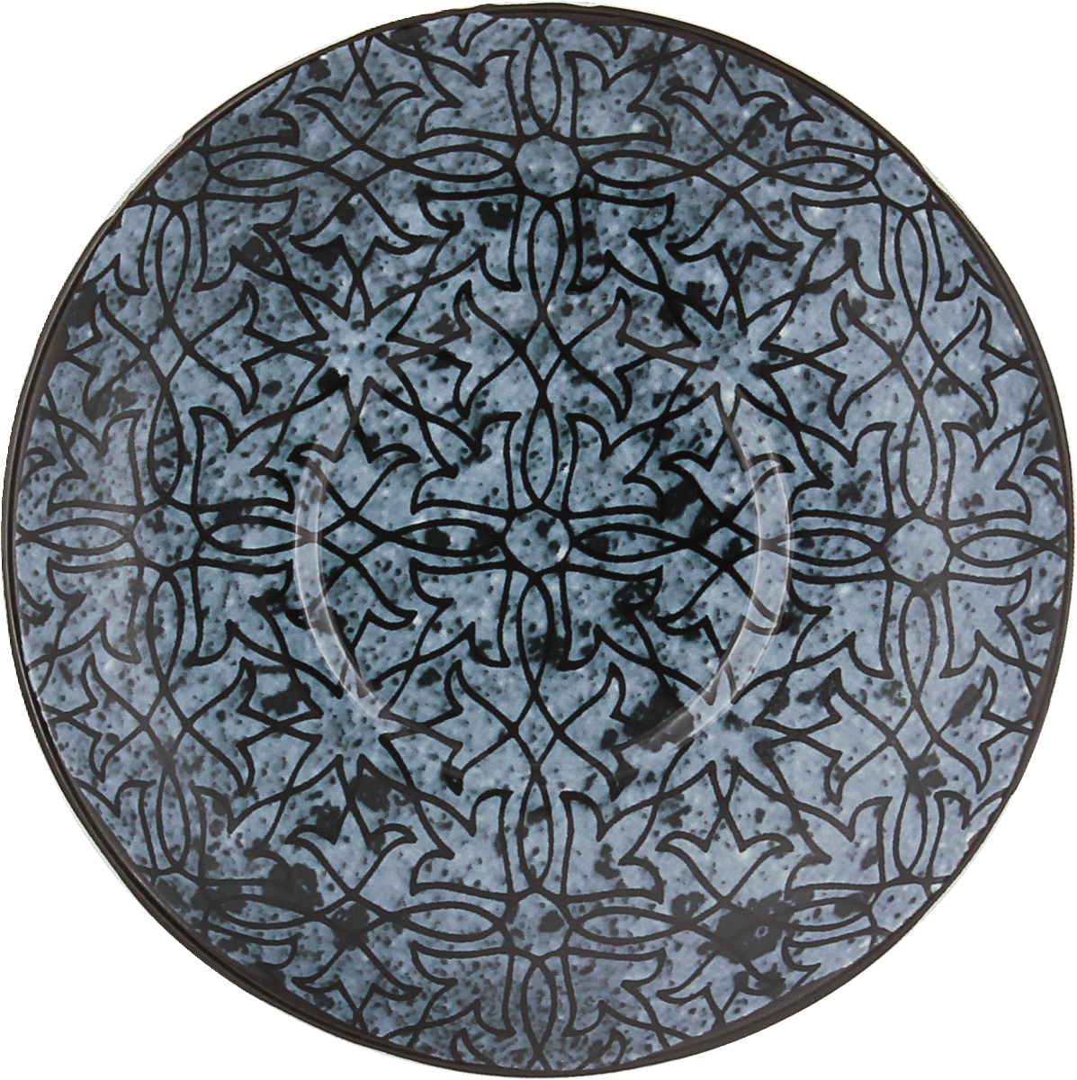 Dekorative, geometrische Fliese, schwarz-weiß