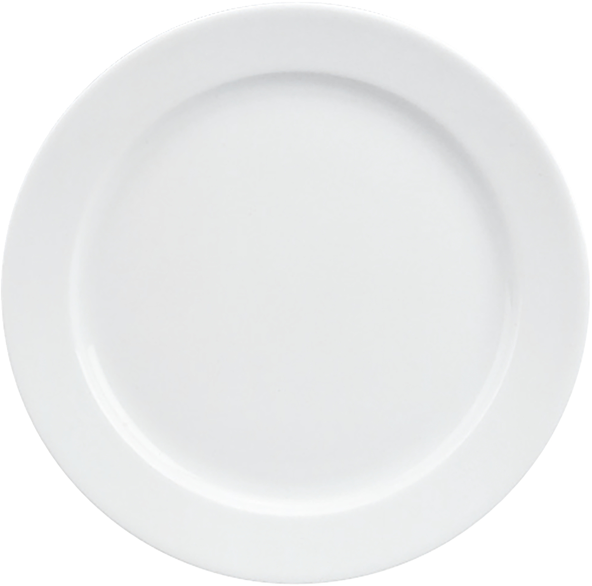 Leere weiße Teller für Gastronomie