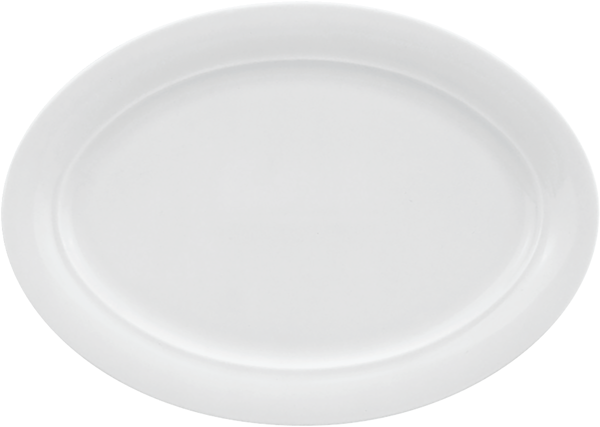 Leere weiße Servierplatte, B2B Gastronomie
