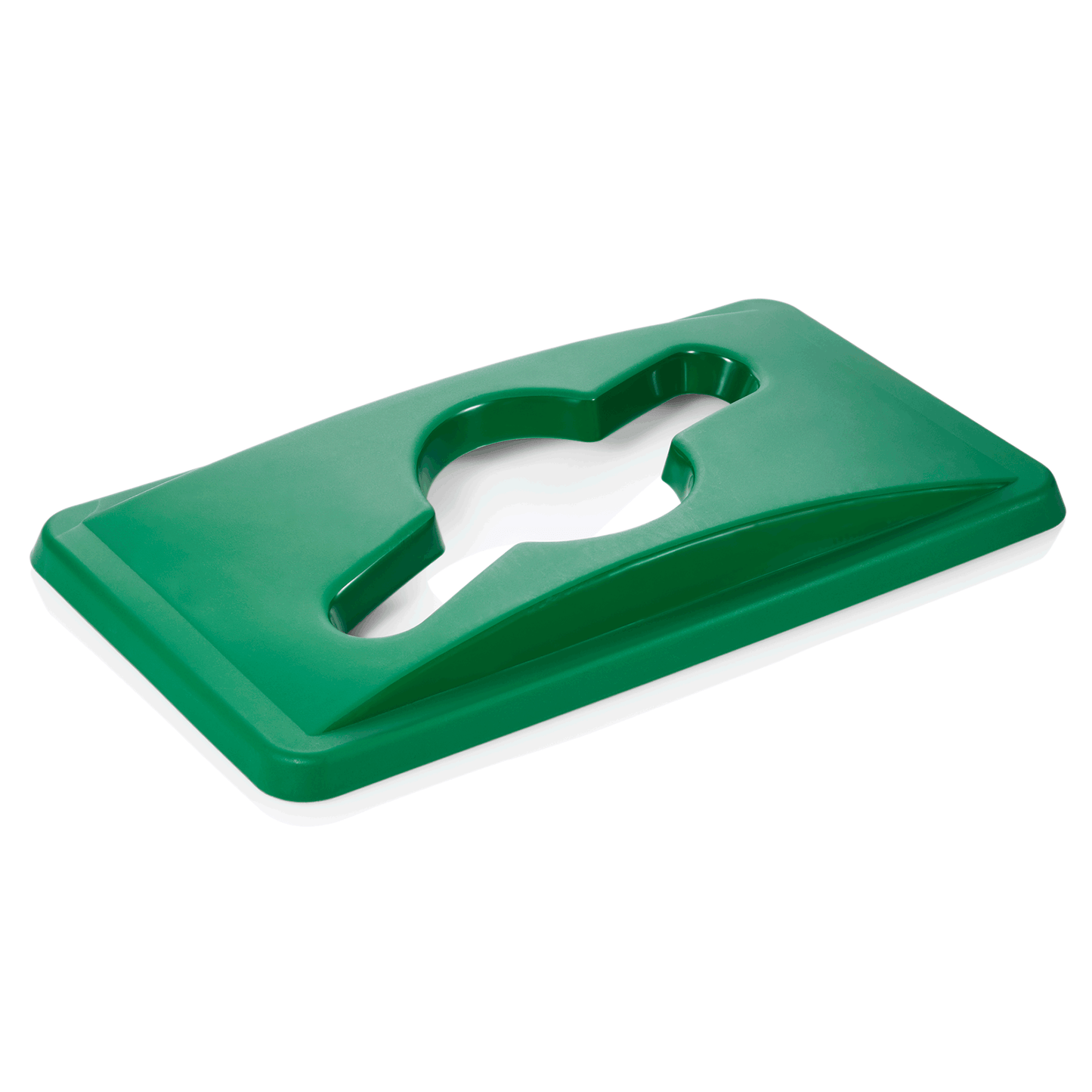 Grüner Deckel mit Flaschenöffnung.