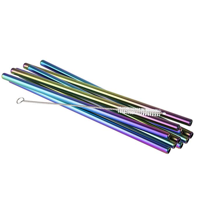 Trinkhalme 11er Set, Ø 8 mm, Länge: 21,5 cm