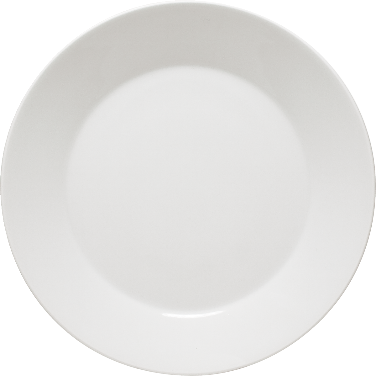 Leere weiße Teller für Gastronomie