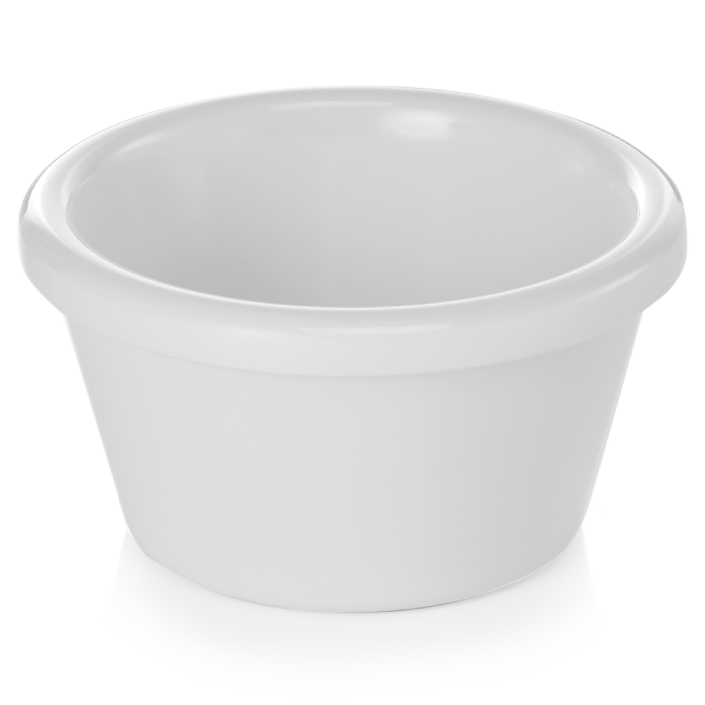 Weißer Porzellan-Ramikin für Gastronomie.