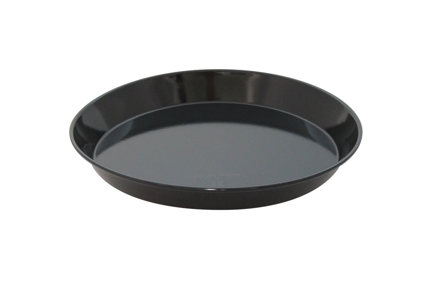 Schwarzer Gastronomie-Servierteller.