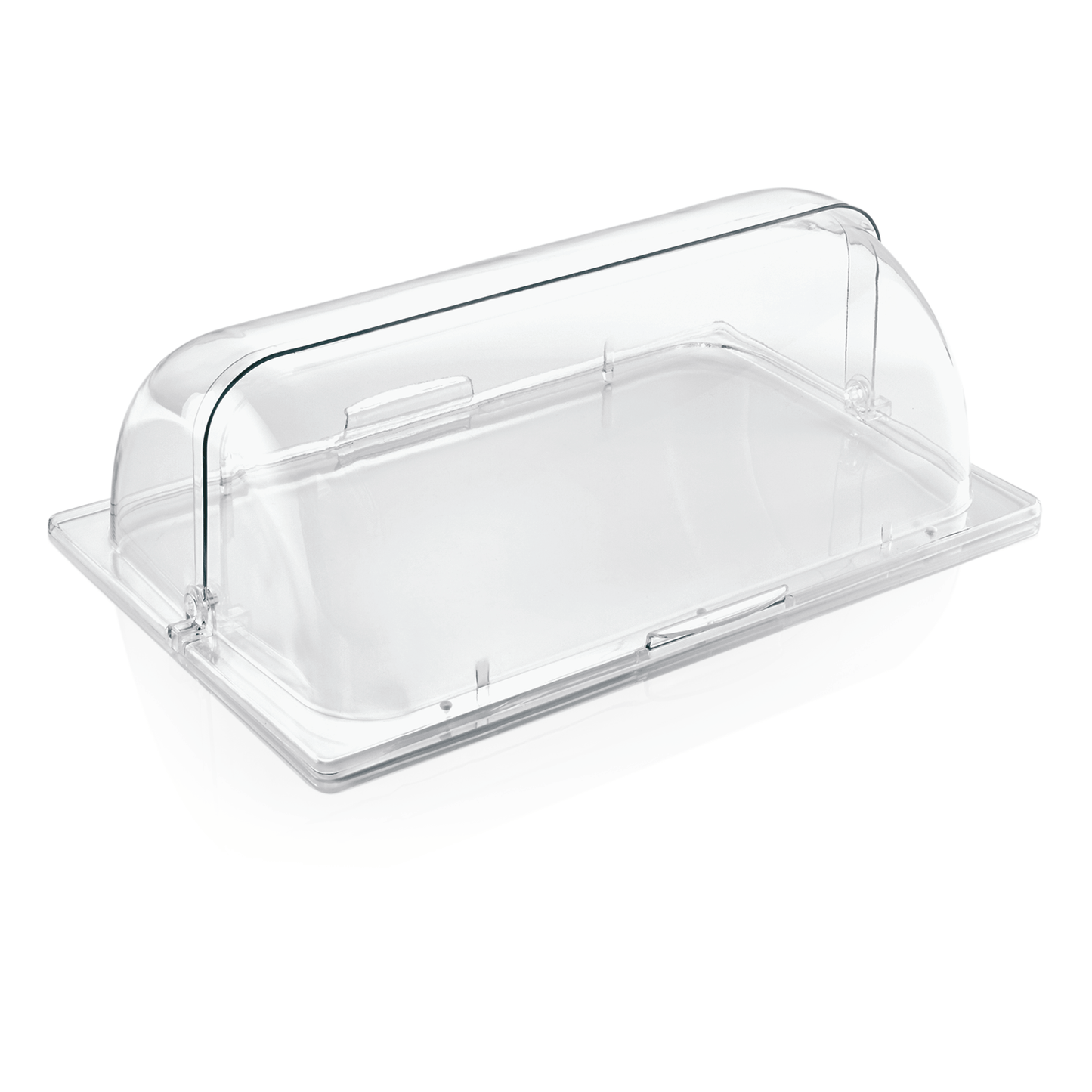 Transparente Abdeckhaube für Speisen.