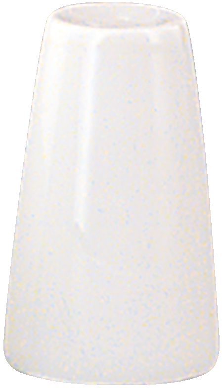 Weißer Porzellan-Zuckerspender.