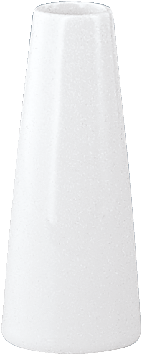 Weißer, konischer Porzellan-Vasenständer