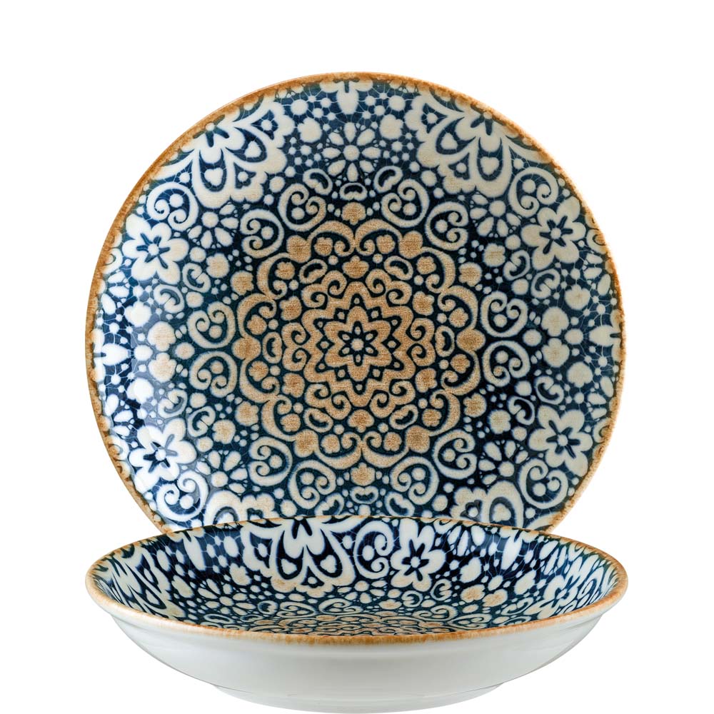 Teller und Schale mit Muster.