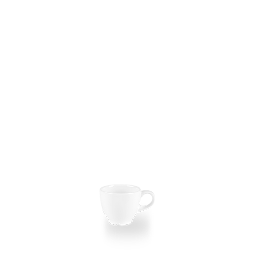 Weiße Kaffeetasse auf Tisch