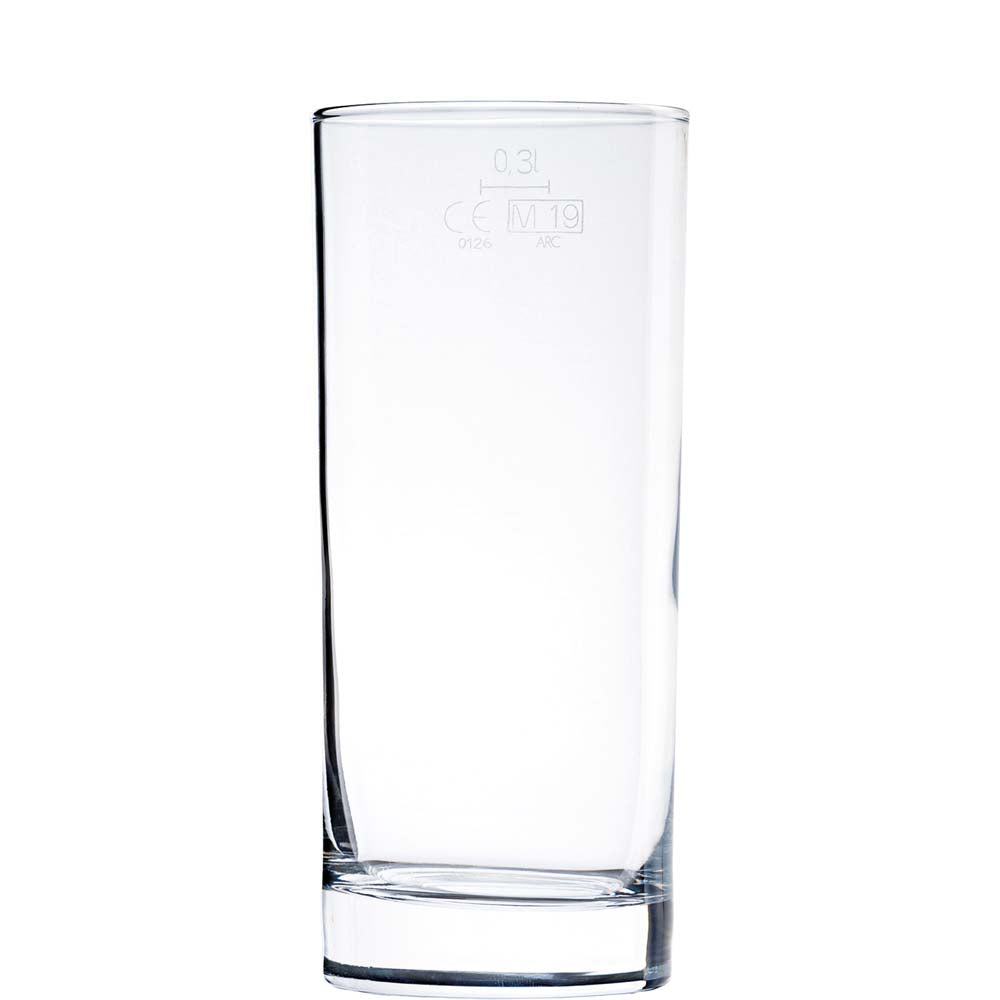 Leeres Trinkglas aus Glas