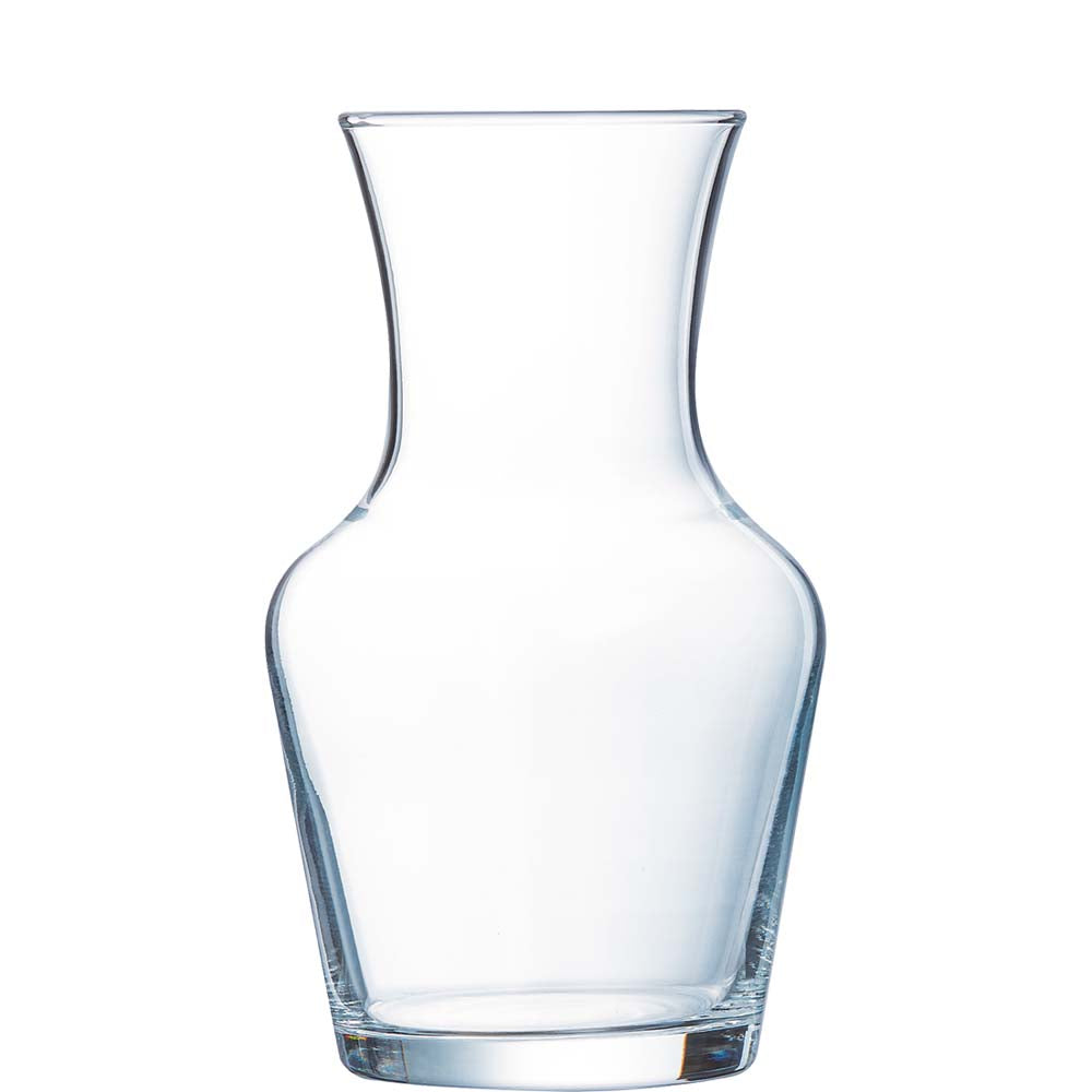 Transparente Glaskaraffe für Getränke