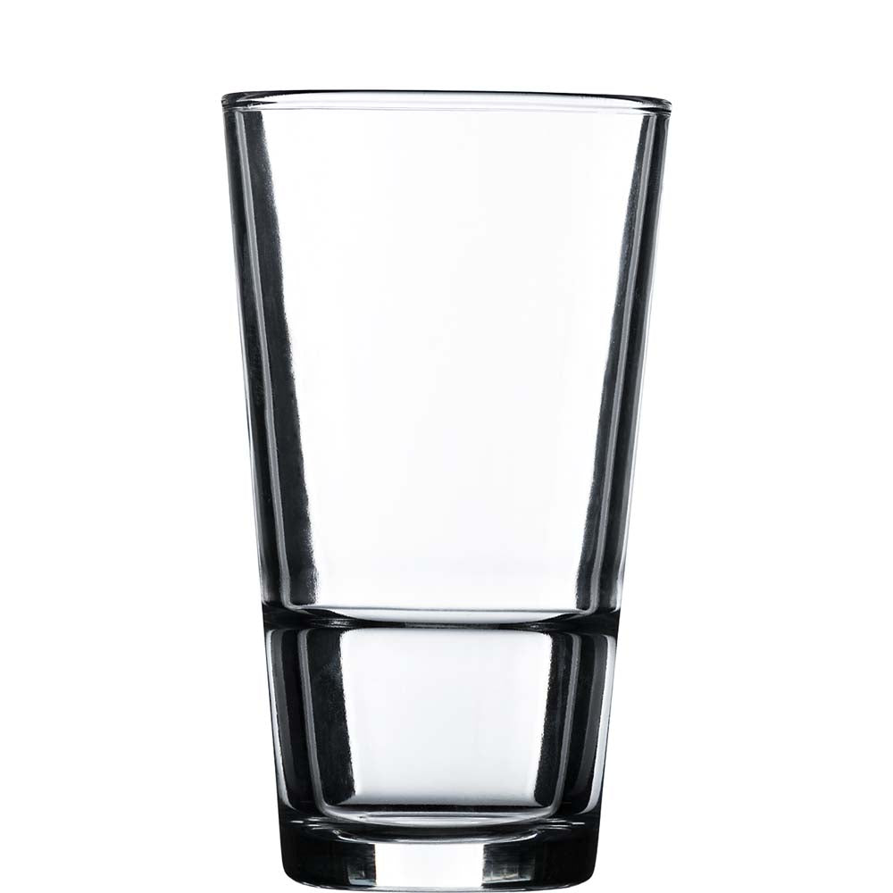 Transparentes Wasserglas, leer